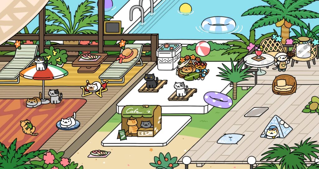 ねこのリゾート　夏仕様